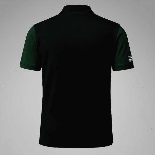 Black Color Block Polo T-Shirt – Distance Print