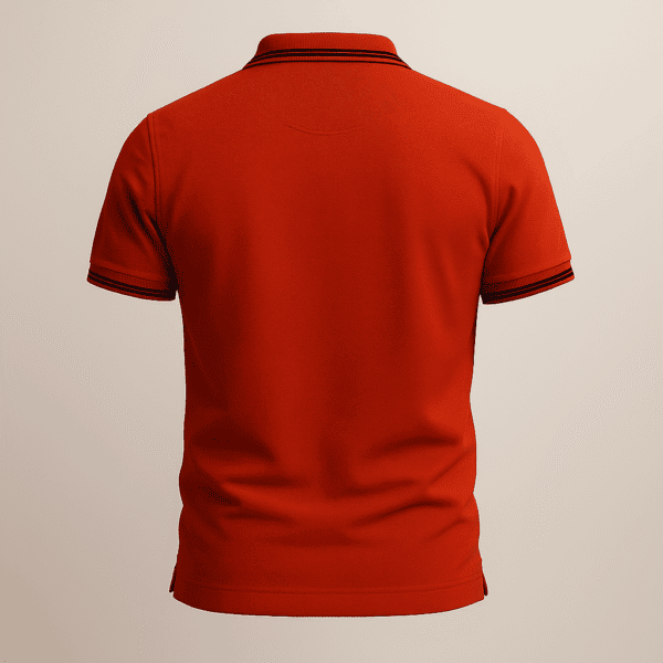 Carmine Orange GIORDANO Polo T-Shirt