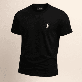 Men’s Black Round Neck Basic Half Sleeve T-Shirts – Summer Wear