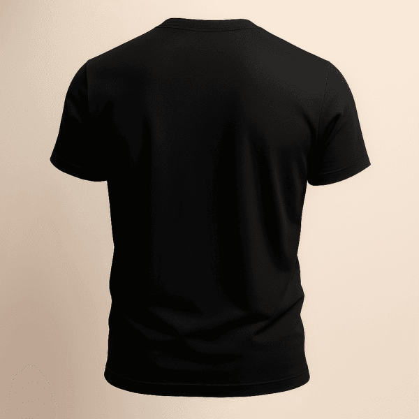 Black Round Neck Basic T-Shirt