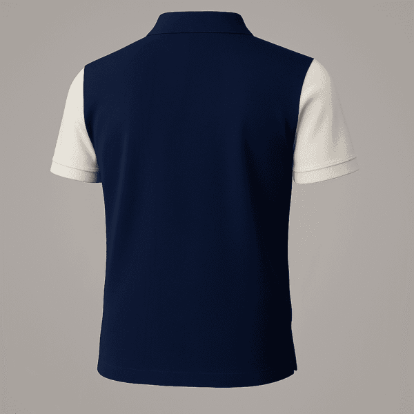 Blue Color Block Polo T-Shirt – Distance Print
