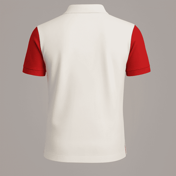 White Color Block Polo T-Shirt – Distance Print