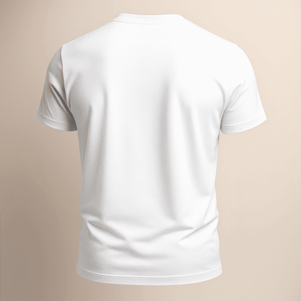 White Round Neck Basic T-Shirt