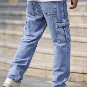 Stone was light blue cargo pant